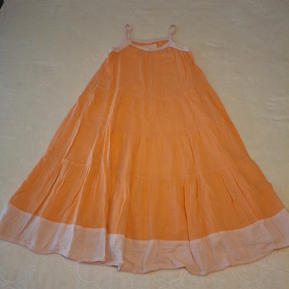 Zara Peach and Pink Dress